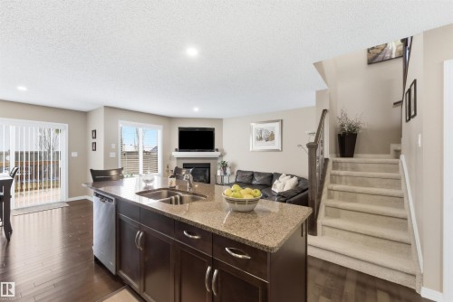 3039 Harvey Cr, Edmonton, AB - Indoor Photo Showing Kitchen With Double Sink