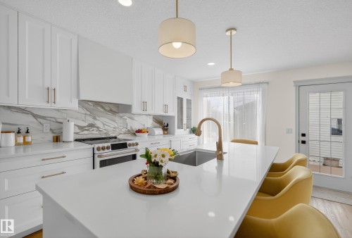 8705 92A Avenue, Edmonton, AB - Indoor Photo Showing Kitchen With Upgraded Kitchen