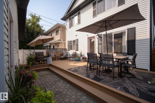 8705 92A Avenue, Edmonton, AB - Outdoor With Deck Patio Veranda With Exterior
