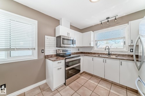 10226 152 Street, Edmonton, AB - Indoor Photo Showing Kitchen With Double Sink