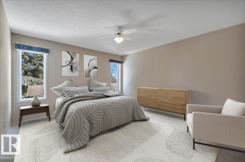 Virtually staged - 19 1203 Carter Crest Road, Edmonton, AB - Indoor Photo Showing Bedroom