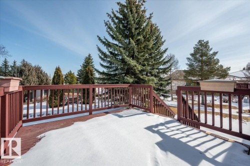 overlooking a beautifully treed common area - 19 1203 Carter Crest Road, Edmonton, AB - Outdoor With Deck Patio Veranda