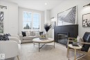 9705 68 Avenue, Edmonton, AB  - Indoor Photo Showing Living Room With Fireplace 