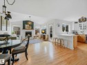 6129 Stinson Way, Edmonton, AB  - Indoor Photo Showing Dining Room With Fireplace 