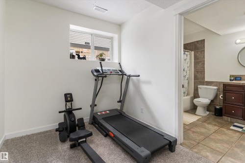 23 Grayridge Bay, Stony Plain, AB - Indoor Photo Showing Gym Room
