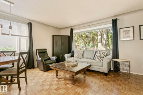 9203 76 Street, Edmonton, AB - Indoor Photo Showing Living Room