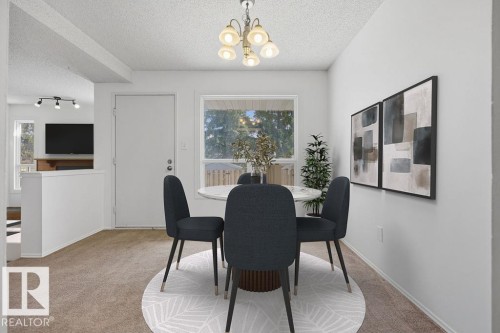 54 4403 Riverbend Road, Edmonton, AB - Indoor Photo Showing Dining Room