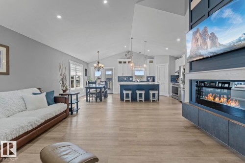 2510 Yoho Inlet, Cold Lake, AB - Indoor Photo Showing Living Room With Fireplace