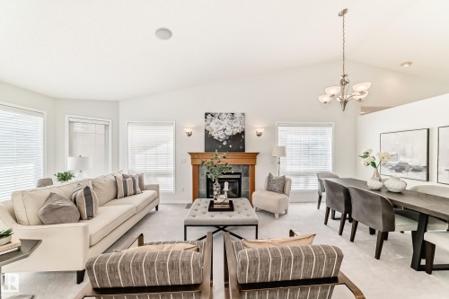 38 920 119 Street, Edmonton, AB - Indoor Photo Showing Other Room With Fireplace