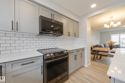 19620 27 Avenue, Edmonton, AB - Indoor Photo Showing Kitchen With Upgraded Kitchen
