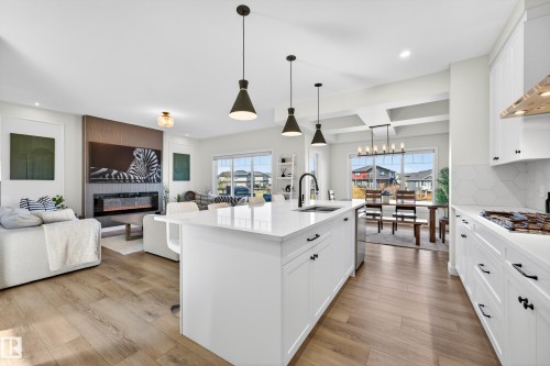 117 Kidd Crescent, Leduc, AB - Indoor Photo Showing Kitchen With Upgraded Kitchen