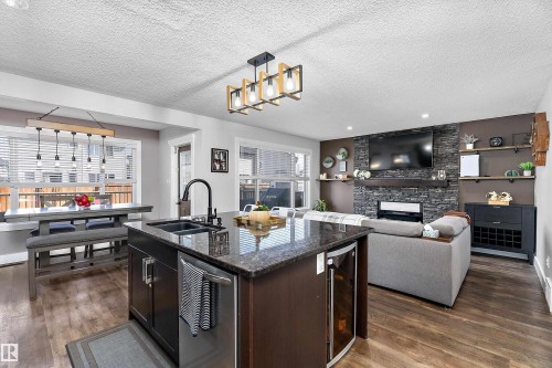 6306 60 Avenue, Beaumont, AB - Indoor Photo Showing Kitchen With Double Sink