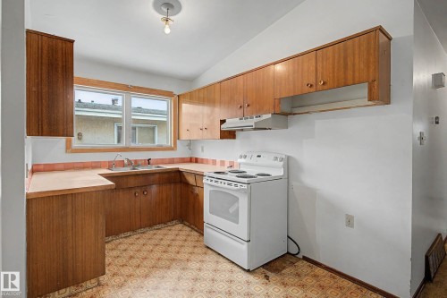 13041 82 Street, Edmonton, AB - Indoor Photo Showing Kitchen With Double Sink