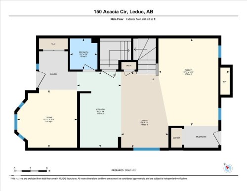 View of home floor plan - 150 Acacia Circle, Leduc, AB - Other