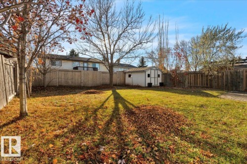 Fenced backyard with an outdoor structure - 3515 20 Avenue, Edmonton, AB - Outdoor