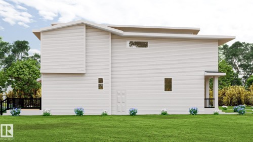 SIDE ENTRANCE TO BASEMENT SUITE - 9616 90 Street, Edmonton, AB - Outdoor With Exterior