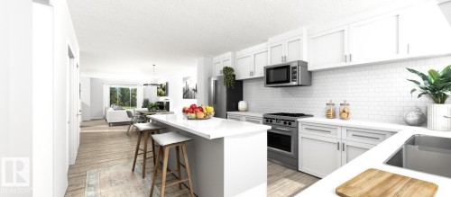 9616 90 Street, Edmonton, AB - Indoor Photo Showing Kitchen With Upgraded Kitchen