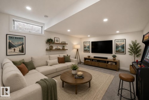 14329 23 Street, Edmonton, AB - Indoor Photo Showing Living Room
