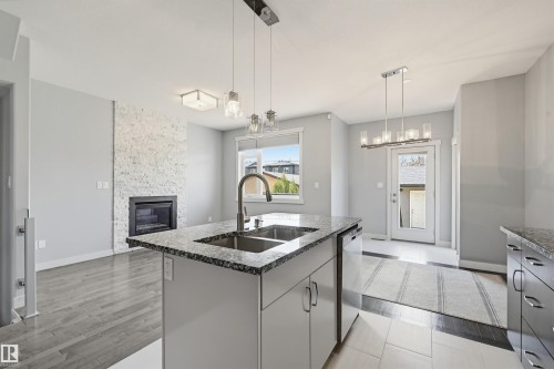 8834 91 Street, Edmonton, AB - Indoor Photo Showing Kitchen With Double Sink With Upgraded Kitchen