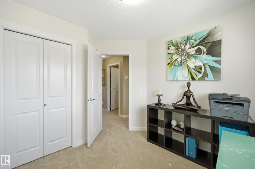 Neutral wall tones complimenting light beige carpeting - 481 Sheppard Boulevard, Leduc, AB - Indoor