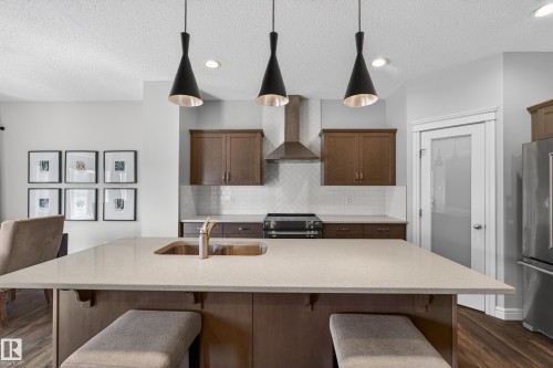 242 Cranberry Bend, Fort Saskatchewan, AB - Indoor Photo Showing Kitchen With Double Sink With Upgraded Kitchen