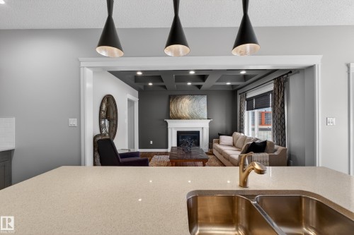 242 Cranberry Bend, Fort Saskatchewan, AB - Indoor Photo Showing Kitchen With Double Sink