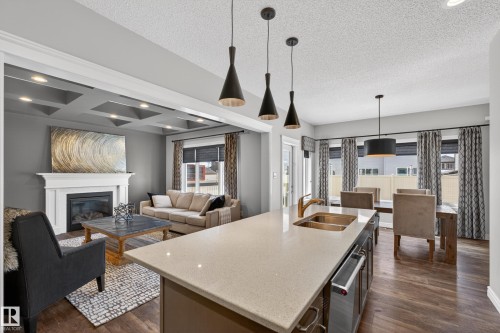 242 Cranberry Bend, Fort Saskatchewan, AB - Indoor With Fireplace