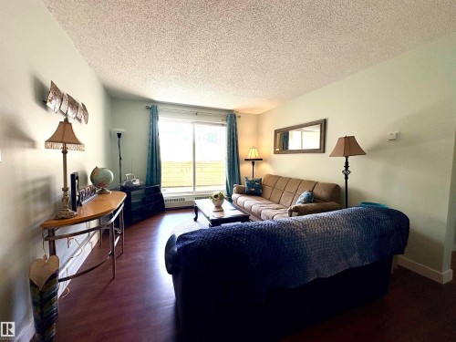 163 10520 120 Street, Edmonton, AB - Indoor Photo Showing Living Room