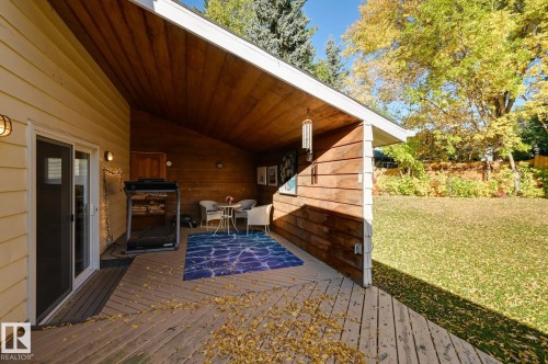 Enclosure that over the years was home to hot tubs.... - 38 Lancaster Crescent, St. Albert, AB - Outdoor With Deck Patio Veranda With Exterior