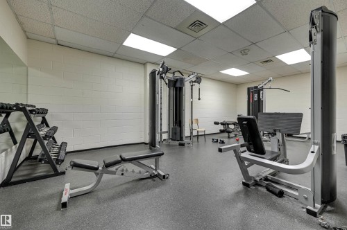 1001 10149 Saskatchewan Drive, Edmonton, AB - Indoor Photo Showing Gym Room