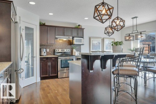 13 Selkirk Place, Leduc, AB - Indoor Photo Showing Kitchen With Stainless Steel Kitchen With Upgraded Kitchen