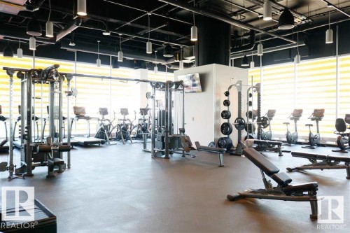 #3307 10360 102 St Nw, Edmonton, AB - Indoor Photo Showing Gym Room