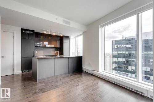 #3307 10360 102 St Nw, Edmonton, AB - Indoor Photo Showing Kitchen