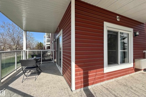 Spacious outdoor balcony featuring durable concrete flooring - 117 2229 44 Avenue, Edmonton, AB - Outdoor With Deck Patio Veranda With Exterior