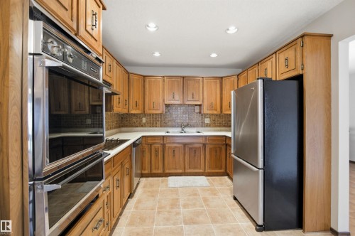 13222 116 Street, Edmonton, AB - Indoor Photo Showing Kitchen With Double Sink