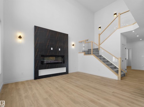 3520 45 Avenue, Beaumont, AB - Indoor With Fireplace