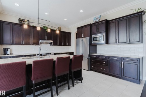 4118 Westcliff Heath, Edmonton, AB - Indoor Photo Showing Kitchen With Double Sink