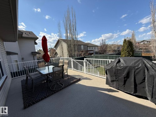 ANOTHER PHOTO OF THE DECK WITH BOTH THE PATIO FURNITURE & GAS BBQ ARE ALL INCLUDED!! - 2335 Rutherford Way, Edmonton, AB - Outdoor With Exterior