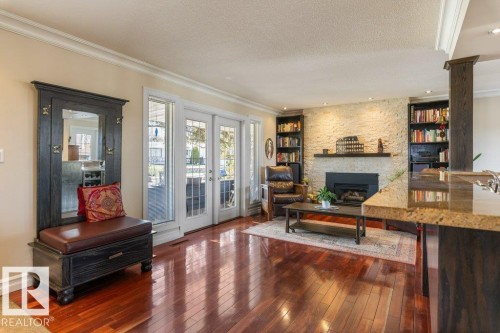 25 Mount Royal Drive, St. Albert, AB - Indoor Photo Showing Living Room With Fireplace