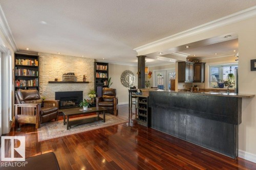 25 Mount Royal Drive, St. Albert, AB - Indoor With Fireplace