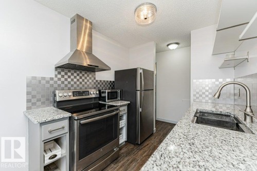 308 14004 26 Street, Edmonton, AB - Indoor Photo Showing Kitchen With Stainless Steel Kitchen
