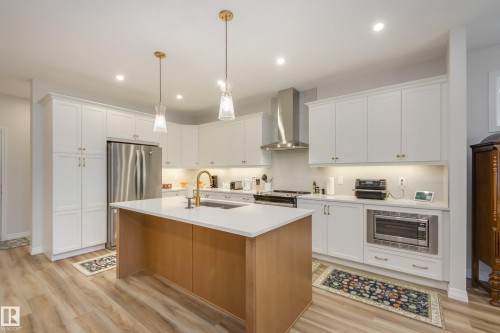 169 Stonehouse Way, Leduc, AB - Indoor Photo Showing Kitchen With Upgraded Kitchen