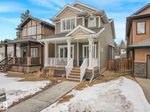 8318 79 Avenue, Edmonton, AB - Outdoor With Deck Patio Veranda With Facade