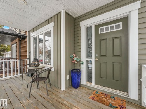 Charming front porch - 8318 79 Avenue, Edmonton, AB - Outdoor With Deck Patio Veranda With Exterior
