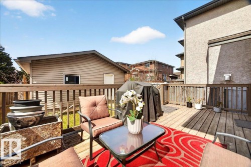Expansive wood deck with full wood railings - 18080 89 Street, Edmonton, AB - Outdoor With Deck Patio Veranda With Exterior