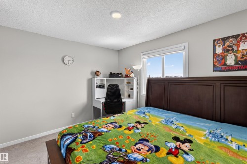 Room featuring light gray walls, carpet flooring, and a single window with white trim - 22638 99A Avenue, Edmonton, AB - Indoor Photo Showing Bedroom
