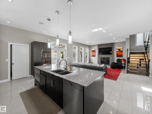 10650 66 Avenue, Edmonton, AB - Indoor Photo Showing Kitchen With Double Sink With Upgraded Kitchen