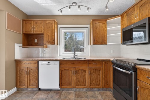 4 Dorset Place, St. Albert, AB - Indoor Photo Showing Kitchen With Double Sink