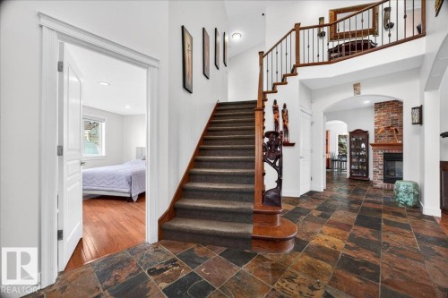 1251 Summerside Drive, Edmonton, AB - Indoor Photo Showing Other Room With Fireplace