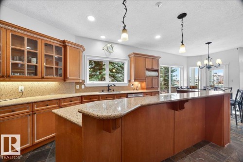 1251 Summerside Drive, Edmonton, AB - Indoor Photo Showing Kitchen With Upgraded Kitchen